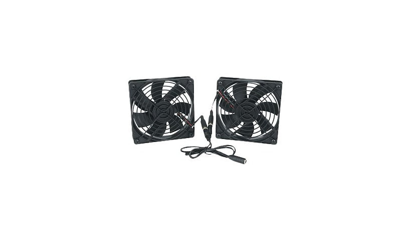 Middle Atlantic FAN2-DC Rack Fan Kit Two 4.5in DC Fans 138 CFM 115V
