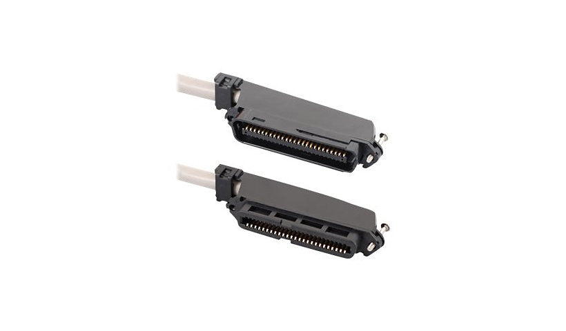 ICC 25ft 25-Pair Telco Cable Assembly, 50-Pin Female to Male, CMR, Gray, ICPCSTFM25
