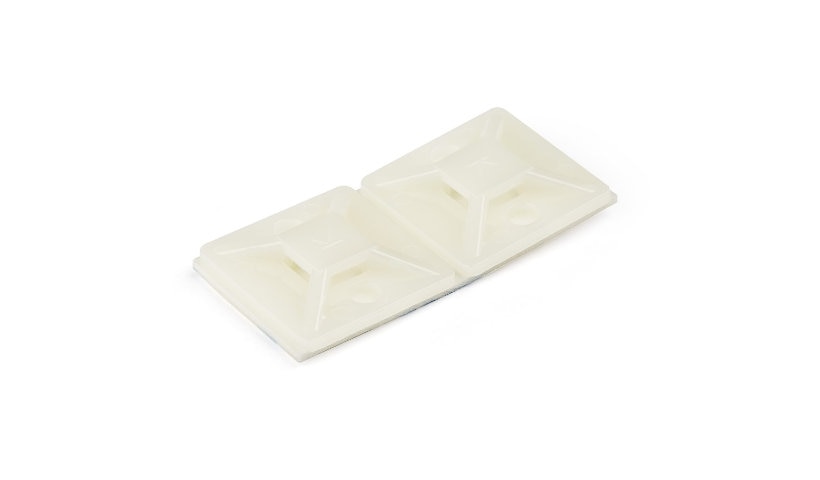 StarTech.com CBMCTM2 Adhesive Cable Tie Mounts 100 Pack White TAA 2 Year