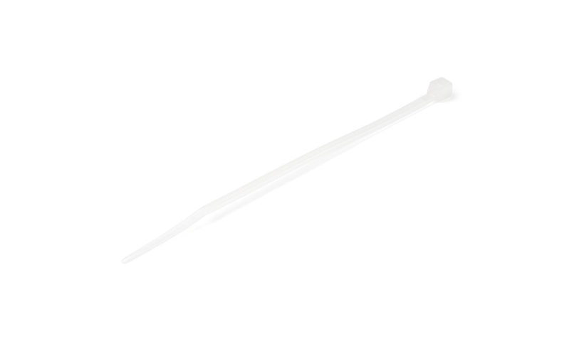 StarTech.com CBMZT4N 4 in Nylon Cable Ties 7/8 in Bundle Diameter White 2 Year