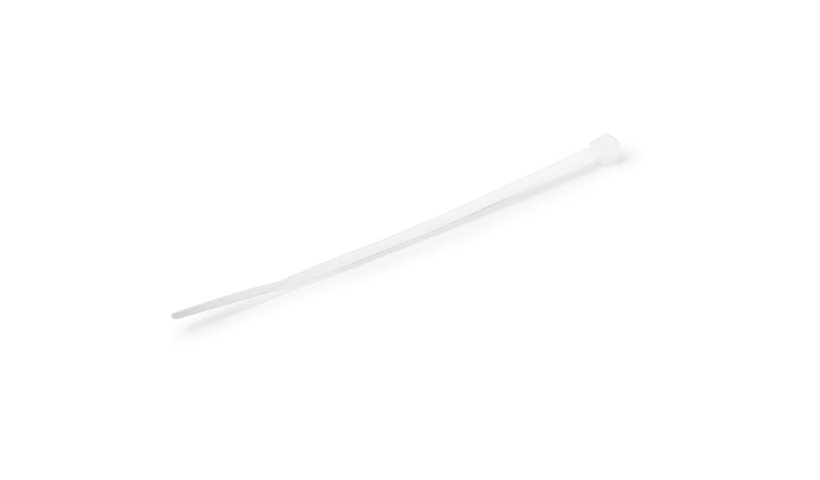 StarTech.com CBMZT4NK 4 in Nylon Cable Ties 7/8 in Bundle Diameter White 2 Year