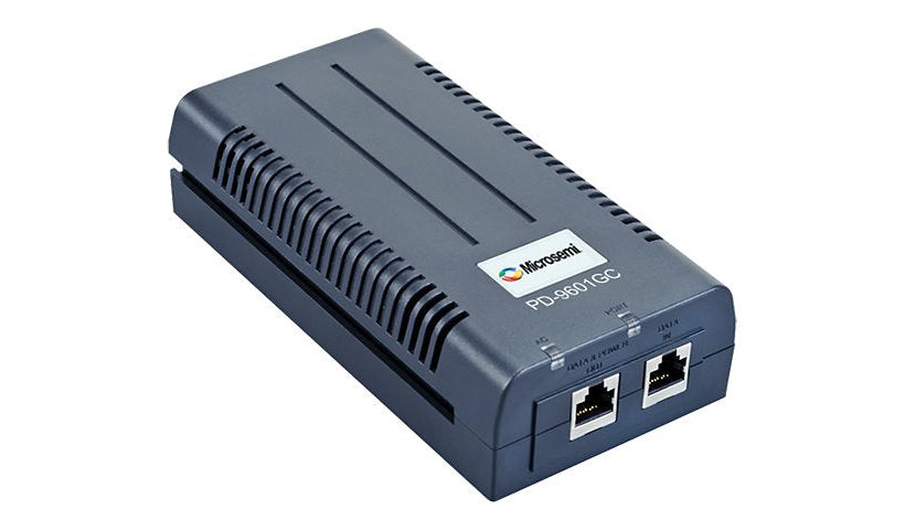Microchip PD-9601GC/AC-US Gigabit PoE Midspan, 90W, 4-Pair, 802.3bt