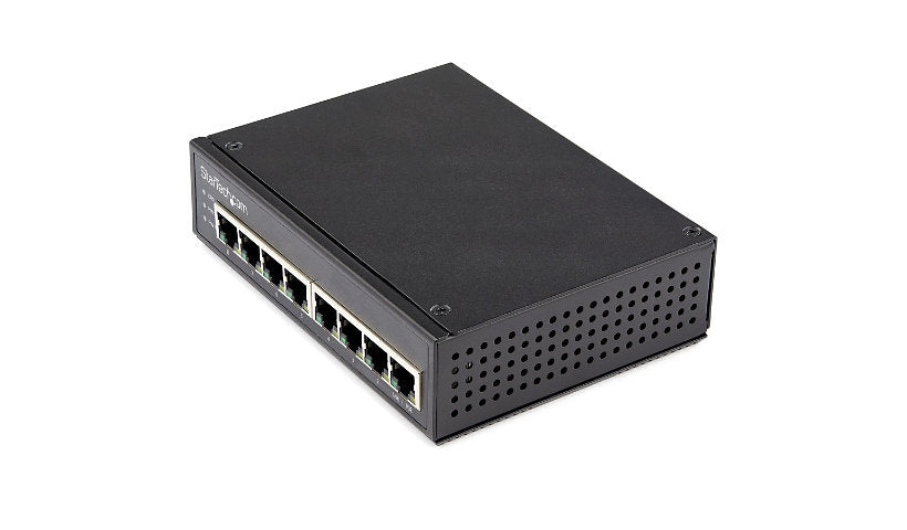 StarTech IESC1G80UP Industrial 8-Port Gigabit PoE+ Switch, 200W, TAA