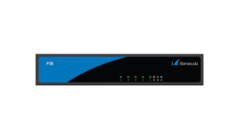 Barracuda CloudGen Firewall F18B BNGF18B, 2 Gbps, 5 x 1G, Desktop
