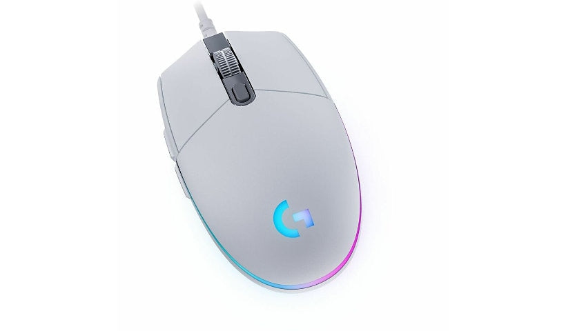 Logitech G203 LIGHTSYNC Wired Gaming Mouse 6 Buttons White 910-005791 2 Year