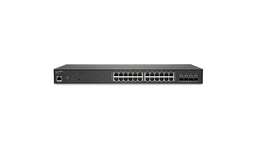 SonicWall SWS14-24 02-SSC-8373 24-Port Gigabit Switch, 4x SFP+, 1Yr WNM