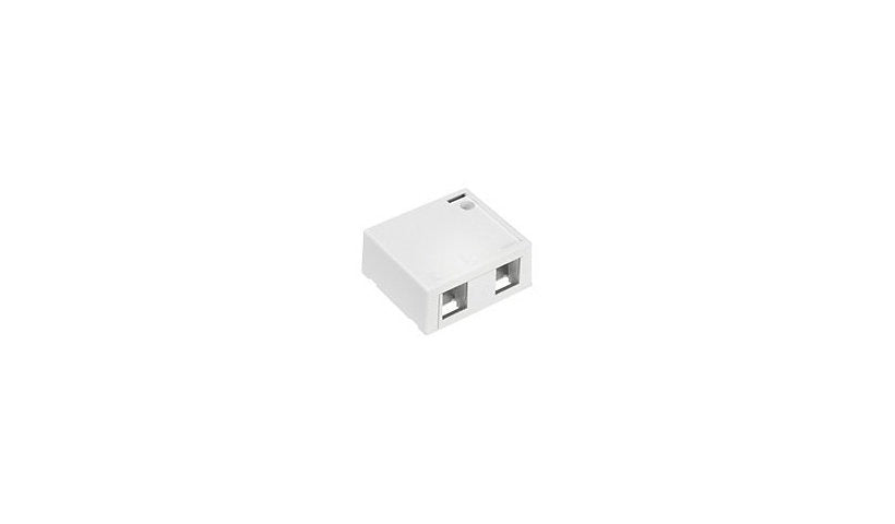 Leviton 41089-2WP QuickPort 2-Port Surface Mount Housing White
