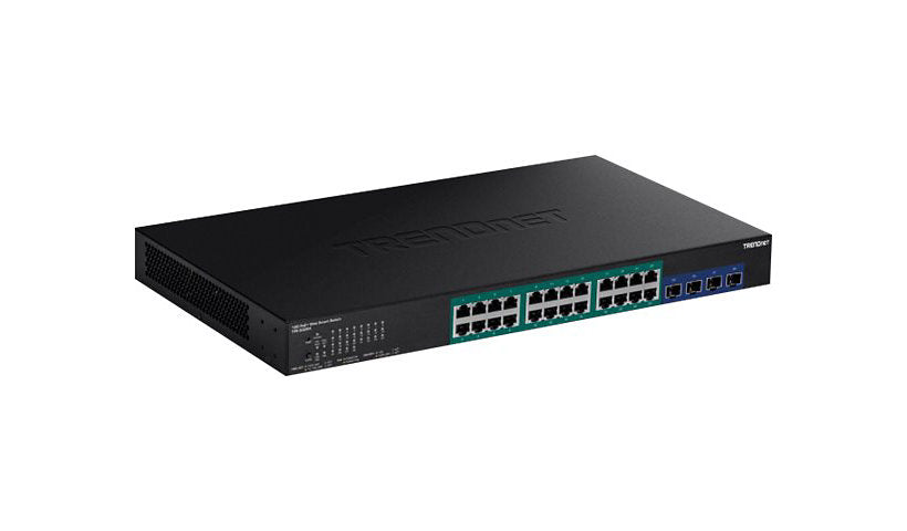 TRENDnet TPE-30284 28-Port Gigabit Web Smart PoE+ Switch, 4x 10G SFP+, 370W