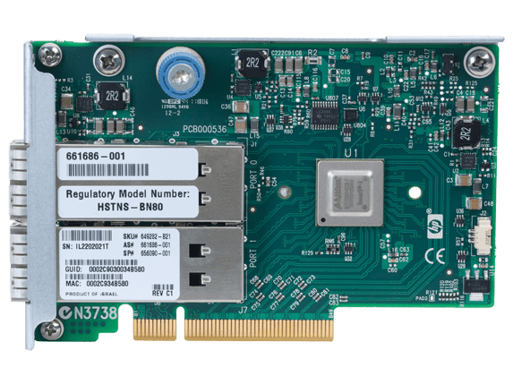 HPE InfiniBand 649281-B21 544QSFP FDR/Ethernet 10/40Gb 2-Port Adapter for Gen8