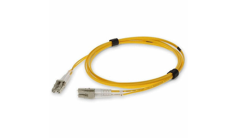 Proline PRO-LC-LC-1M5OM4-YW-TAA 1m (3.3ft) LC to LC OM4 Multimode Duplex Fiber Patch Cable, 50/125, OFNR Riser, TAA, Yellow