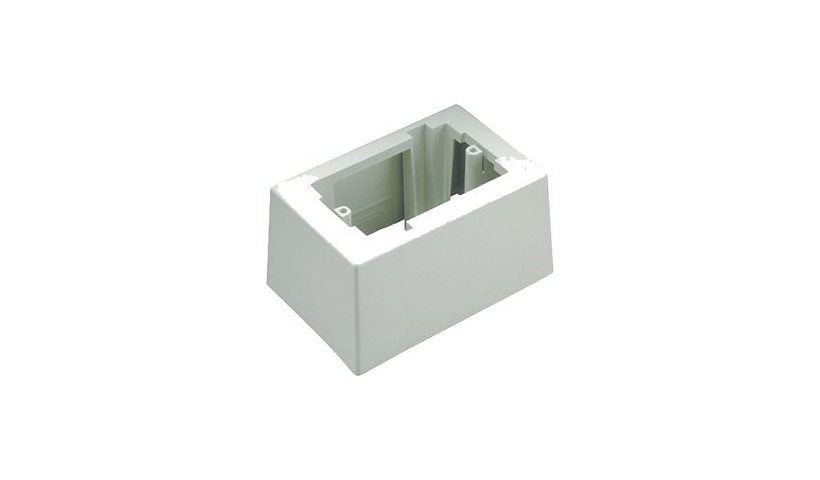 Panduit JB1DWH-A Pan-Way Low Voltage Surface Mount Box 1-Gang Deep White