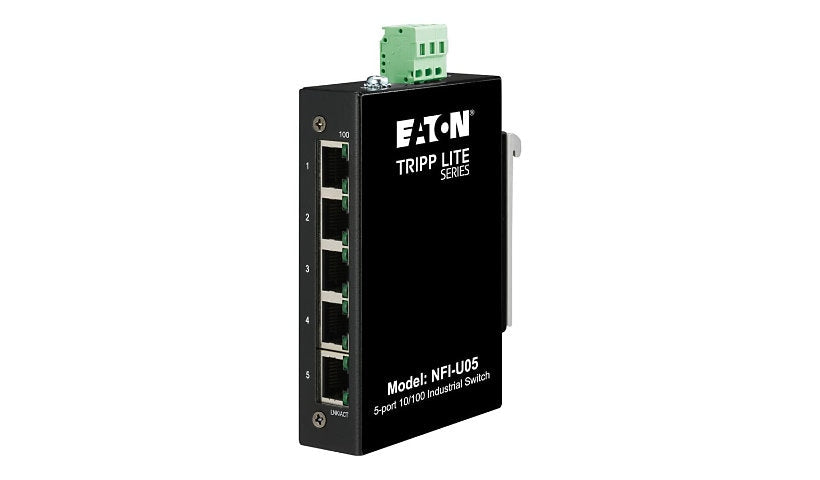 Tripp Lite NFI-U05 5-Port Fast Ethernet Industrial Switch, DIN Rail