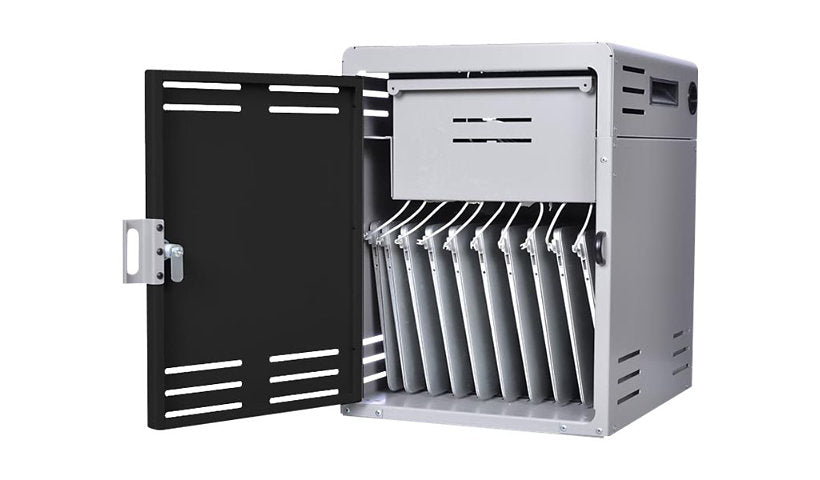 Spectrum Connect10 Charging Locker, 10 Devices, Warm Gray/Black, 55489-DOO
