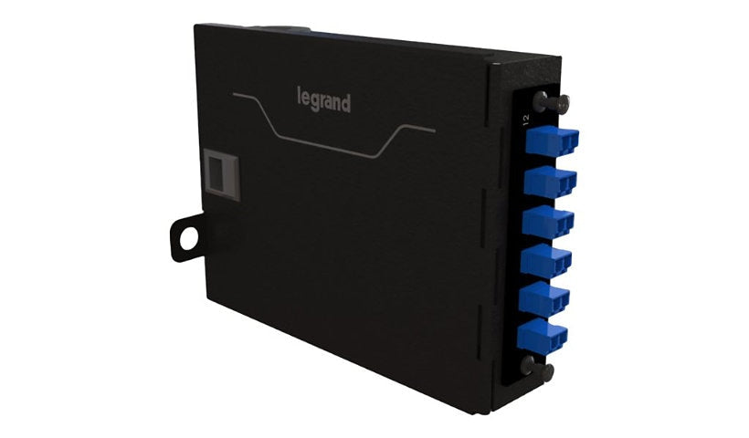 Legrand WQS-01P Q-Series Wall-Mount Fiber Enclosure 1 Panel up to 24 Fibers