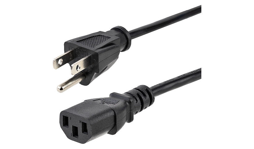 StarTech.com PXT10110PK NEMA 5-15P to C13 Computer Power Cord 10-Pack 6 ft 10A