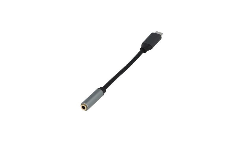 VisionTek USB-C Audio Adapter, 3.5mm Jack, Mic Support, Plug and Play