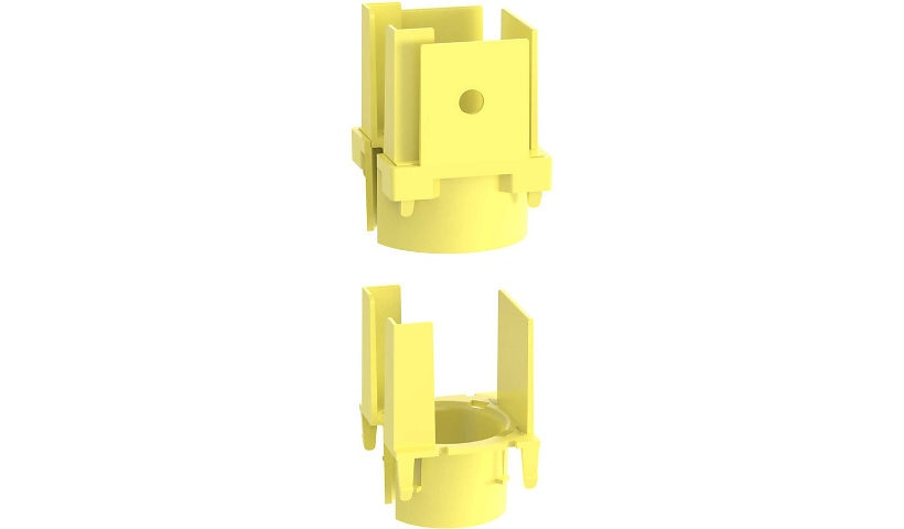 Panduit FIDT2X2LYL FiberRunner 1-Port Spillout 2x2 Yellow