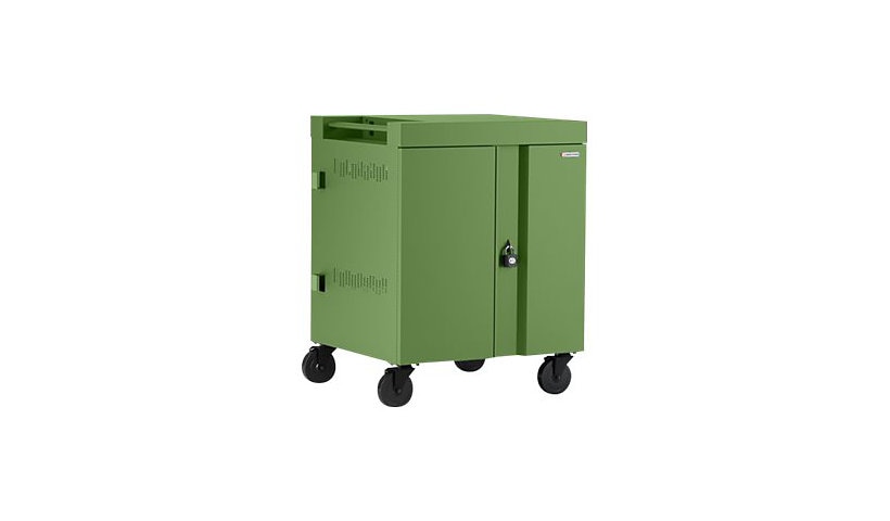 Bretford Cube TVC32 Pre-Wired USB-C Cart, 32 Devices, Grass, TVC32USBC-GRA