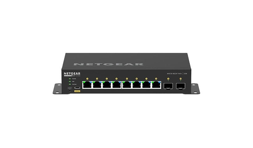 Netgear AV Line M4250 GSM4210PX 8-Port Gigabit PoE+ Switch, 2x SFP+, 220W