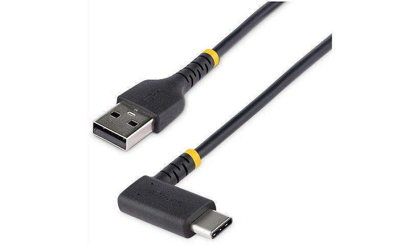 StarTech.com Rugged Right-Angle USB-C to USB-A Cable, 3A, USB 2.0, Black, 2 m