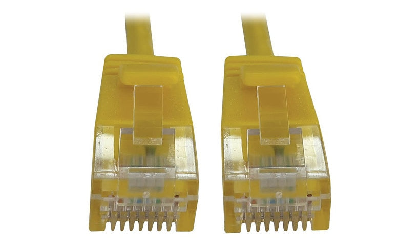 Tripp Lite N261-S03-YW Cat6a Slim Snagless UTP Ethernet Patch Cable 3 ft Yellow