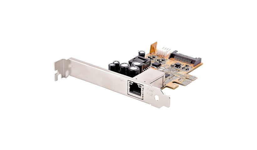 StarTech ST1000PEXPSE 1-Port 2.5GbE PoE+ PCIe NIC, 30W PSE, Realtek, TAA