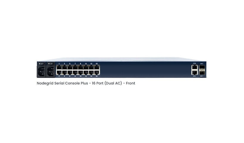 ZPE Nodegrid Serial Console Plus ZPE-NSCP-T16R-STND-DAC 16 Port, 10G SFP+