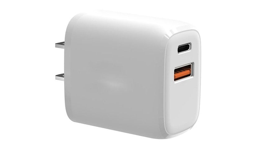 4XEM 4XPOWERAC USB-C and USB-A Dual Port Wall Charger White 1 Year