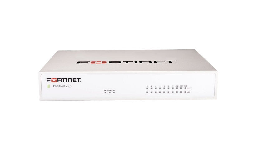 Fortinet FortiGate 71F FG-71F Firewall, 10 Gbps, 128 GB, Desktop