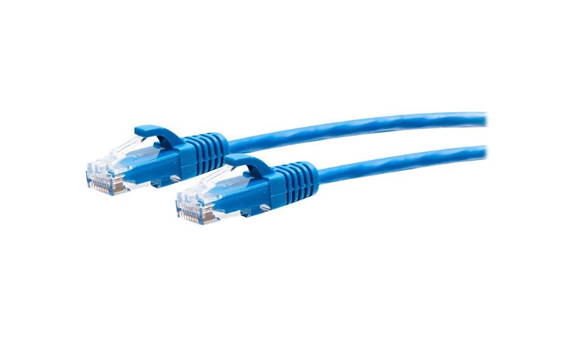 C2G C2G30136 Cat6a Slim Snagless UTP Ethernet Patch Cable 15 ft Blue