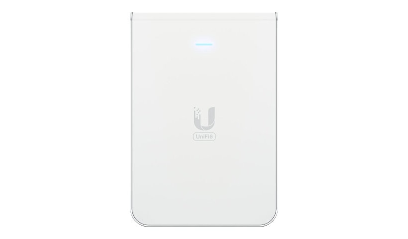 Ubiquiti UniFi U6 In-Wall U6-IW-US Wi-Fi 6 AP, Built-In PoE Switch