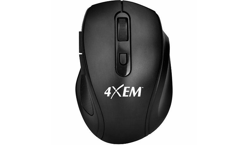 4XEM 4XWLSMS1 Wireless Optical Mouse 20 ft Range 5 Button 1 Year