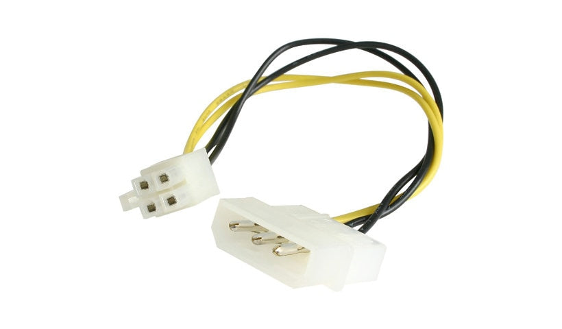 StarTech.com LP4P4ADAP LP4 to P4 Auxiliary Power Adapter Cable 6 in TAA