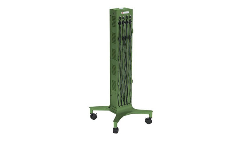 Bretford CUBE Tower Pre-Wired 8-Port USB-C, Grass, CTWR800USBC-GRA