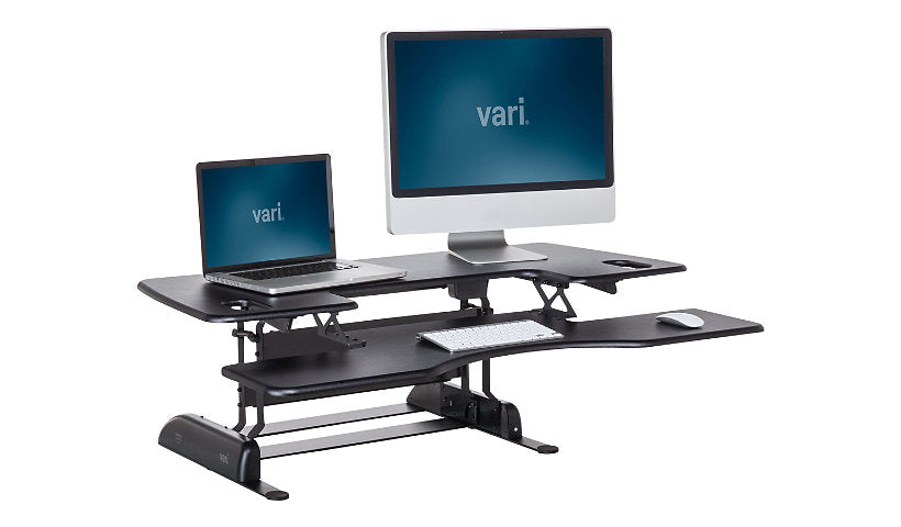 VARIDESK Pro Plus 48 Sit-Stand Desktop Riser, Black, 49358