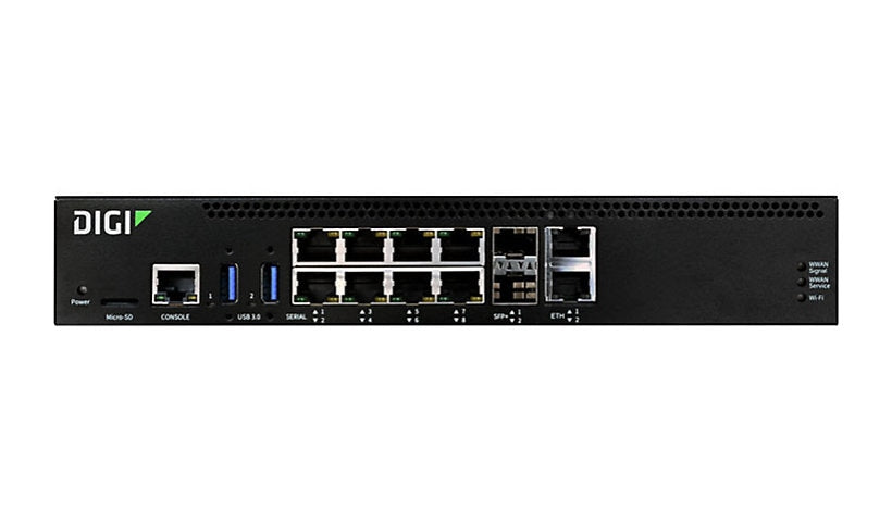 Digi Connect EZ08-A100-US 8-Port RS-232 Serial Server, 10G SFP+ Uplinks