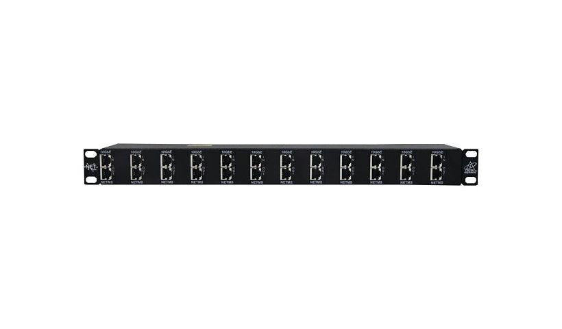 DITEK DTK-RM12NETS 12 Channel 1U Rack PoE Surge Protector 10GbE 10 Year