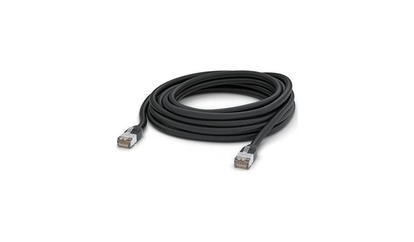 Ubiquiti UISP 8m (26.2ft) CAT5e Outdoor Patch Cable, RJ45 Male to Male, 24 AWG, Weatherproof, Black, UACC-CABLE-PATCH-OUTDOOR-8M-BK