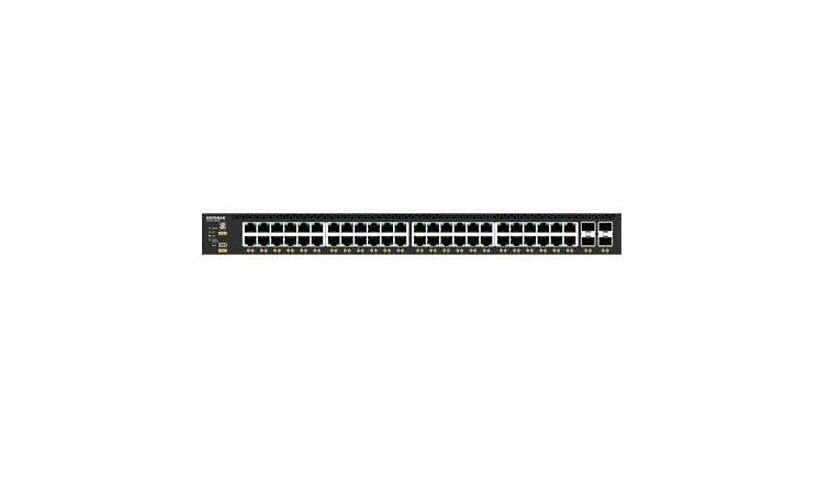 Netgear AV Line M4350-48G4XF GSM4352 48-Port Gigabit PoE+ Switch, 4x 10G