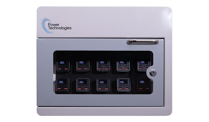 Anywhere Cart PowerVault 10/10 Cabinet + 10 Power Banks, CAB-PVS-B10K-D10
