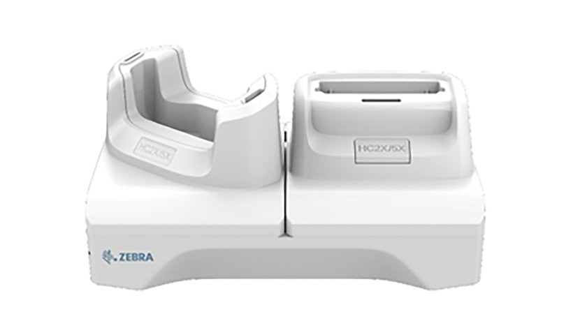 Zebra HC20/HC50 1-Slot Device + Battery Charger, White, CRD-HC2L5L-2S1D1B
