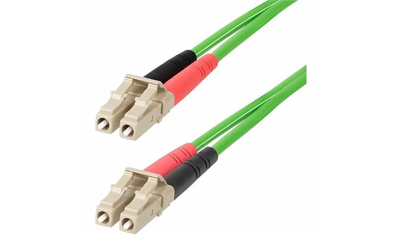 StarTech.com LCLCL-1M-OM5-FIBER 1m (3.3ft) LC/UPC to LC/UPC OM5 Wideband Multimode Duplex Fiber Patch Cable, 50/125, 40G/100G, LSZH, Lime Green