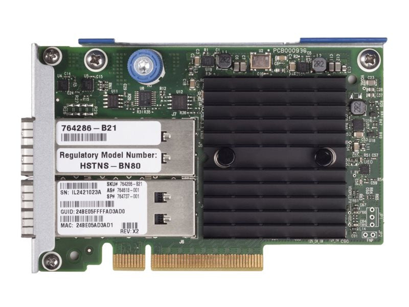 HPE InfiniBand 764286-B21 544+FLR-QSFP QDR 10Gb 2-Port Adapter for ProLiant Gen9