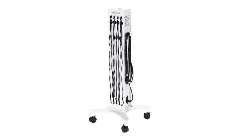 Bretford CUBE Tower Pre-Wired 8-Port USB-C, Arctic White, CTWR800USBC-AW