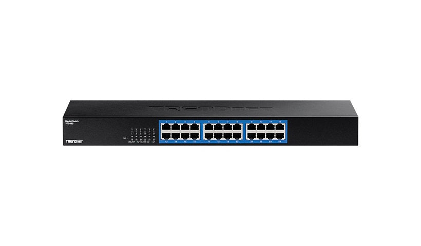 TRENDnet TEG-S25 24-Port Gigabit Rackmount Switch, Fanless, 48Gbps