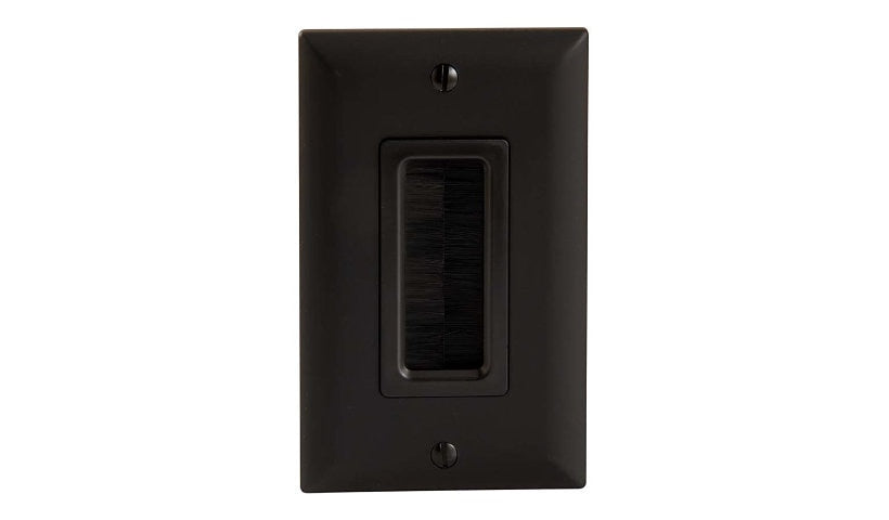Sanus SA-IWCM1-B1 In-Wall Cable Management Brush Wall Plate