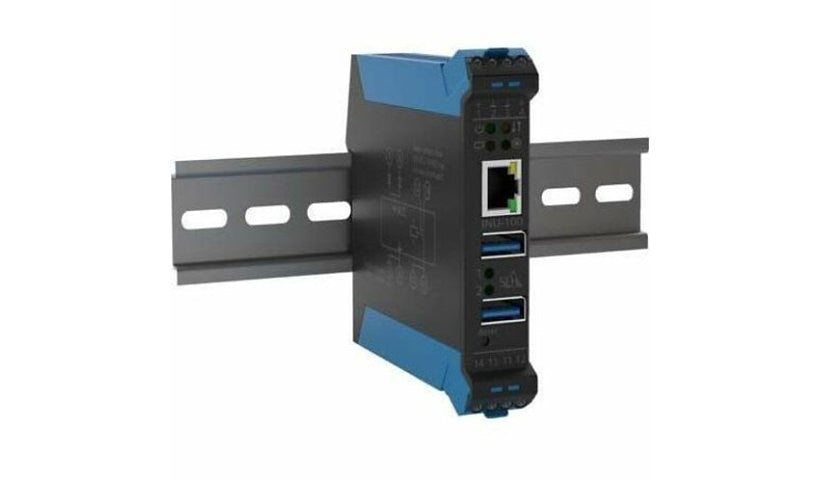 SEH INU-100 M07210 Industrial USB 3.0 Device Server, 2 Port, Gigabit, DIN Rail