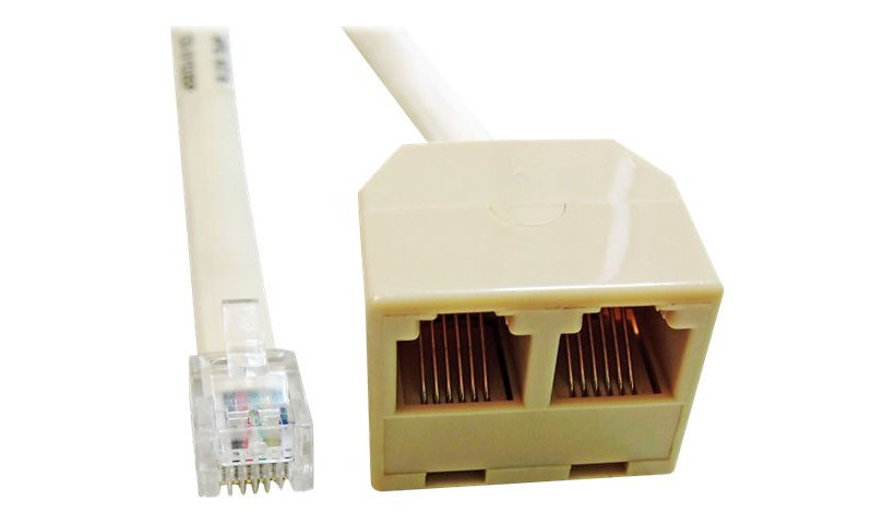 APG CD-D1D2EP Dual Cash Drawer Splitter Cable for Epson Printers 10 ft RJ-12
