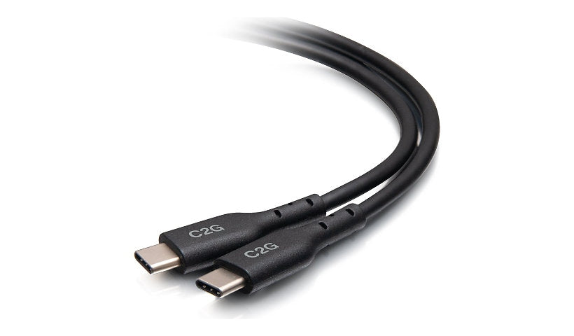 C2G 12 ft USB-C Charge & Sync Cable, 5A (20V), USB 2.0 480 Mbps, Black