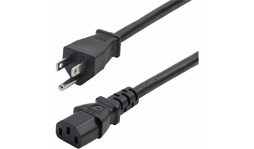 StarTech.com 271B-6800-POWER-CORD NEMA 5-15P to C13 Computer Power Cord 8 ft 13A